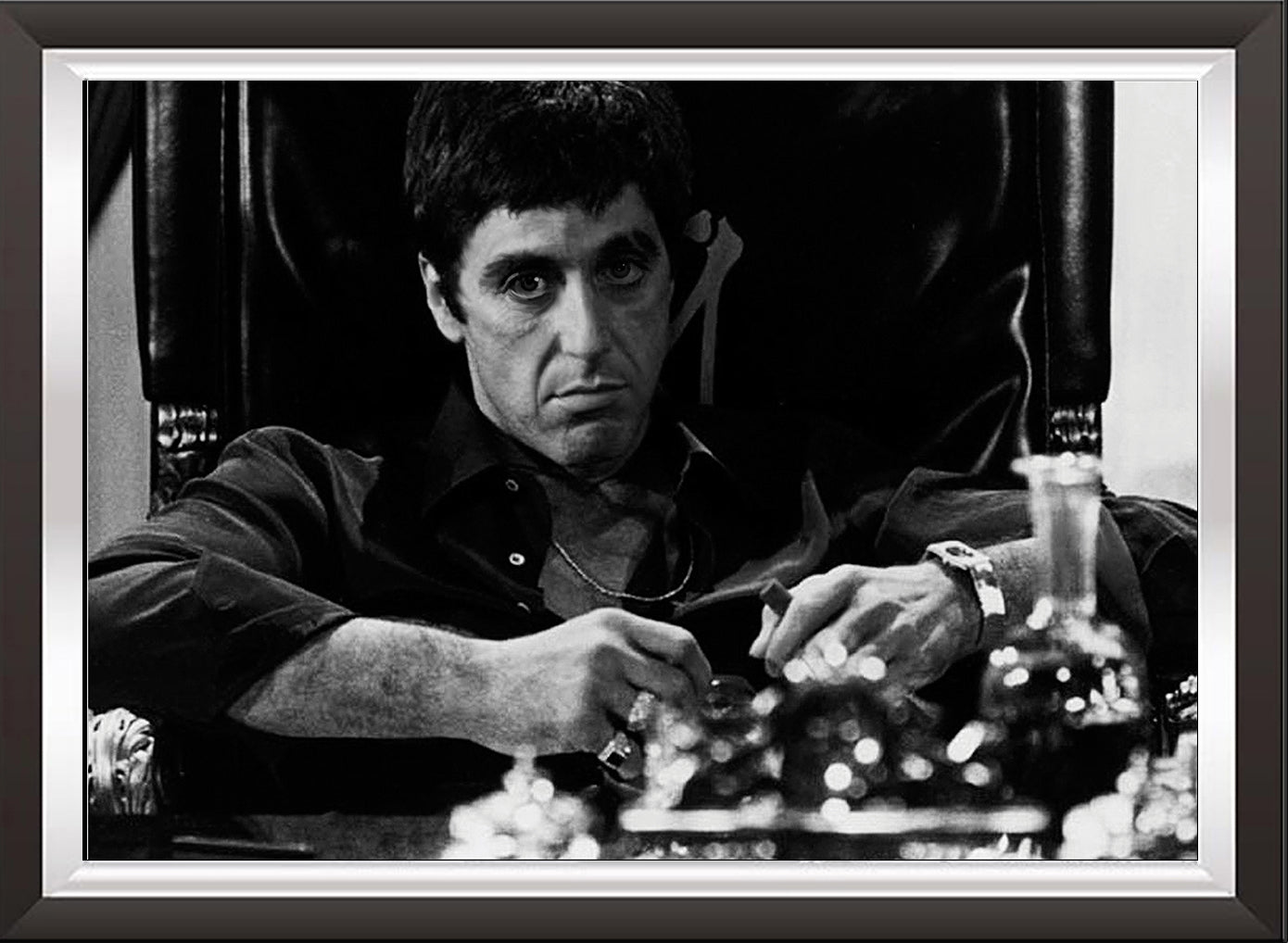 Papiarte, Cinema Americano art. 01 Al Pacino nel film Scarface, Stampa digitale DOWNLOAD immediato, poster vintage, arte cinema, vendita online.