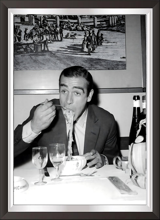 Kunst. a16 Cinema Spaghetti Eater Vintage Poster Sean Connery / Posterdruck auf Torkon Kunstdruckpapier, für Heim- und Büroeinrichtung und Dekoration / Online-Verkauf / Papiarte ® Gallery