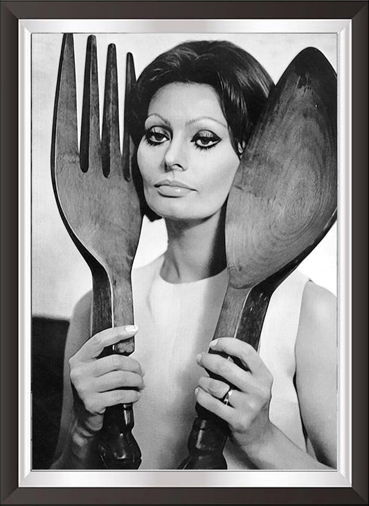 art. a37 Cinema Mangiaspaghetti Poster Vintage Sofia Loren / Locandina Stampa su Carta Artistica Torkon, per arredamento e decorazione casa, ufficio / Vendita Online / Galleria Papiarte ®