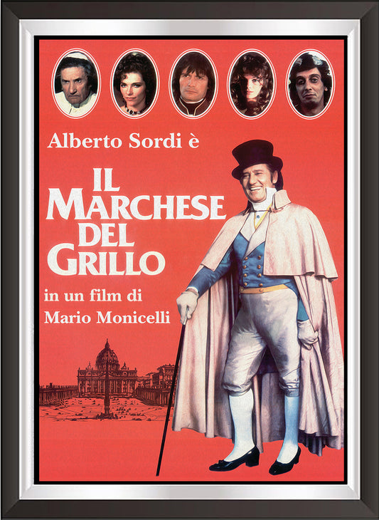 art. b02 Cinema Italiano Poster Vintage Il Marchese del Grillo / Locandina Stampa su Carta Artistica Torkon, per arredamento e decorazione casa, ufficio / Vendita Online / Galleria Papiarte ®