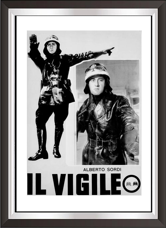 art. b04 Cinema Italiano Poster Vintage Il Vigile / Locandina Stampa su Carta Artistica Torkon, per arredamento e decorazione casa, ufficio / Vendita Online / Galleria Papiarte ®