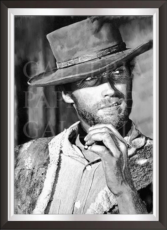 art. b14 Cinema Italiano Poster Vintage Clint Eastwood/ Locandina Stampa su Carta Artistica Torkon, per arredamento e decorazione casa, ufficio / Vendita Online / Galleria Papiarte ®