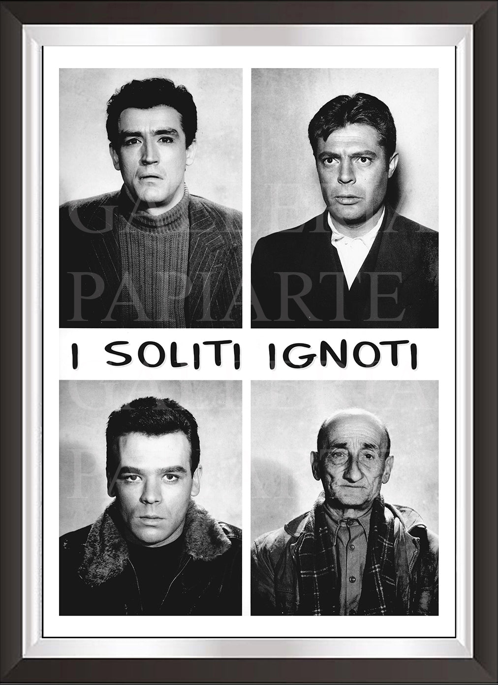 Art. b48 Stampa Poster Cinema Italiano, Wanted nel film I soliti ignoti , Giclée su Carta Fotografica, Vendita Online, Galleria PapiArte®