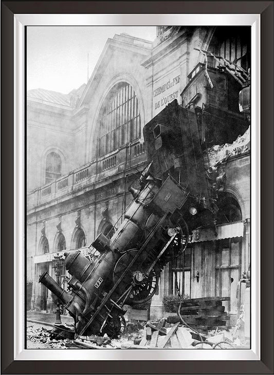 art. e08 Photo Poster Vintage / Locomotiva /  Locandina Stampa su Carta Artistica Torkon, per arredamento e decorazione casa, ufficio / Vendita Online / Galleria Papiarte ®