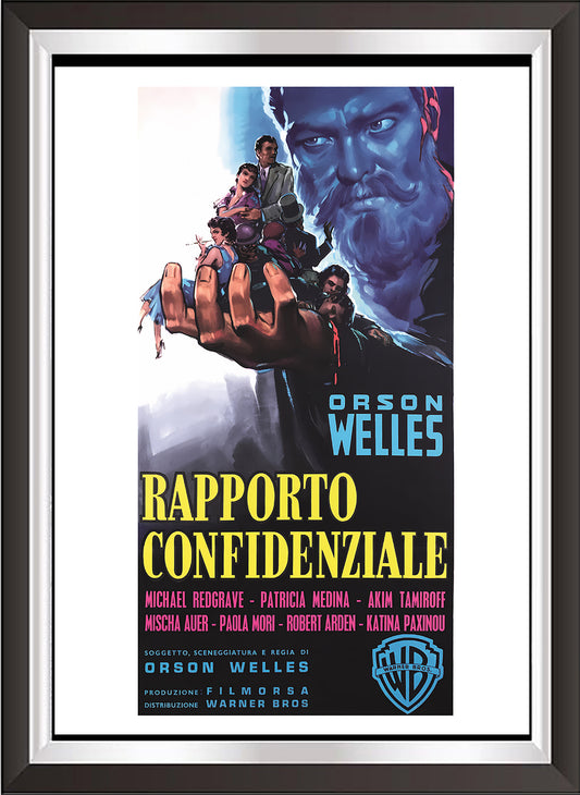 art. h01 Cinema Locandine Poster Vintage / Orson Welles / Locandina Stampa su Carta Artistica Torkon, per arredamento e decorazione casa, ufficio / Vendita Online / Galleria Papiarte ®