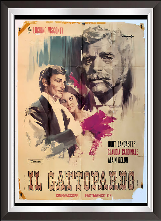 art. h09 Cinema Locandine Poster Vintage / Il Gattopardo / Locandina Stampa su Carta Artistica Torkon, per arredamento e decorazione casa, ufficio / Vendita Online / Galleria Papiarte ®