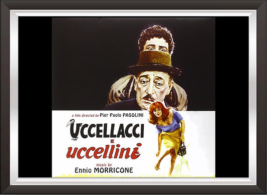 art. h14 Cinema Locandine Poster Vintage / Toto' Uccellini uccellacci / Locandina Stampa su Carta Artistica Torkon, per arredamento e decorazione casa, ufficio / Vendita Online / Galleria Papiarte ®