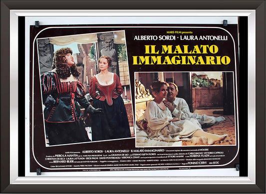 art. h19 Cinema Locandine Poster Vintage / Alberto Sordi in Il malato immaginario / Locandina Stampa su Carta Artistica Torkon, per arredamento e decorazione casa, ufficio / Vendita Online / Galleria Papiarte ®