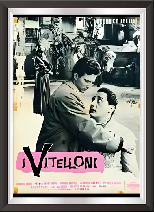 Kunst. h36 Kinoplakate Vintage-Poster / Alberto Sordi in I Vitelloni / Posterdruck auf Torkon-Kunstpapier, für Heim- und Büroeinrichtung und Dekoration / Online-Verkauf / Galerie Papiarte ®