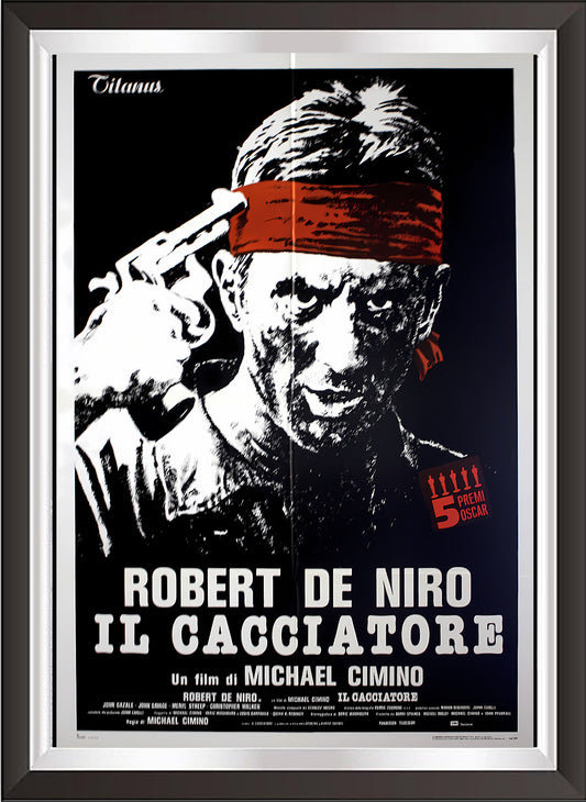 art. h42 Cinema Locandine Poster Vintage / Robert De Niro in Il cacciatore / Locandina Stampa su Carta Artistica Torkon, per arredamento e decorazione casa, ufficio / Vendita Online / Galleria Paparte ®