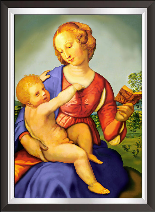 Kunst. i03 Klassische Kunstposter Vintage-Poster / Raphael Madonna mit Kind / Posterdruck auf Torkon-Kunstpapier, für Heim- und Büroeinrichtung und Dekoration / Online-Verkauf / Galerie Papiarte ®