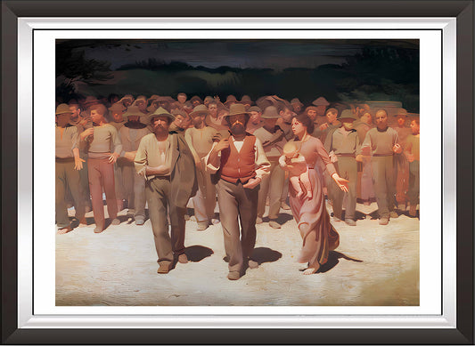 art. i06 Arte Classica Locandine Poster Vintage / Giuseppe Pellizza da Volpedo / Il quarto stato / Locandina Stampa su Carta Artistica Torkon, per arredamento e decorazione casa, ufficio / Vendita Online / Galleria Papiarte ®