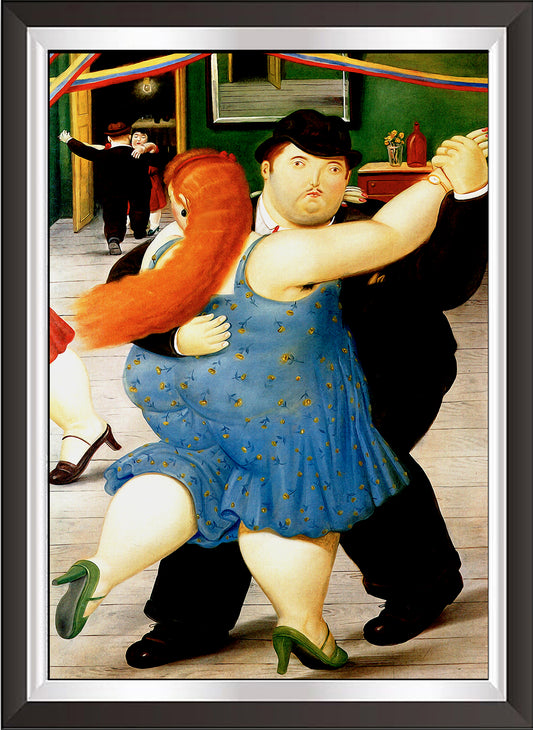 art. m11 Botero Poster Vintage / I ballerini / Stampa su Carta Artistica Torkon, per arredamento e decorazione casa, ufficio / Vendita Online / Galleria Papiarte ®