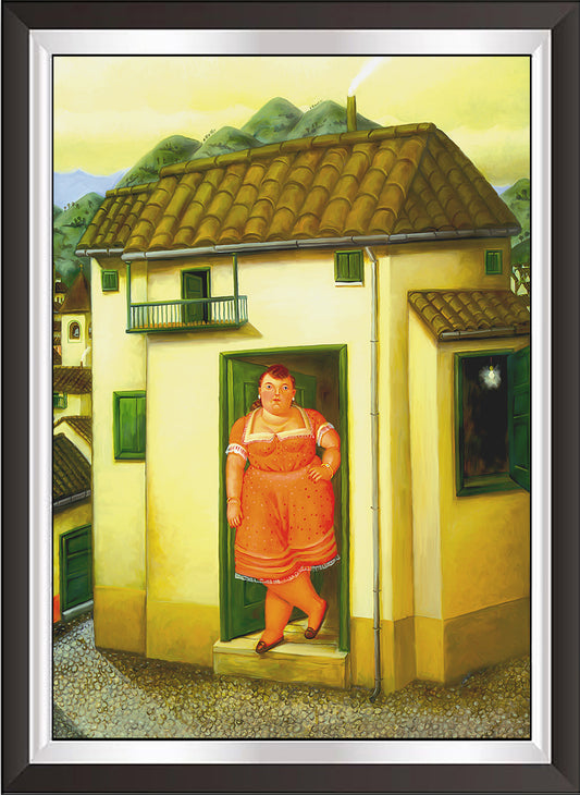 art. m12 Botero Poster Vintage / La Casa / Stampa su Carta Artistica Torkon, per arredamento e decorazione casa, ufficio / Vendita Online / Galleria Papiarte ®