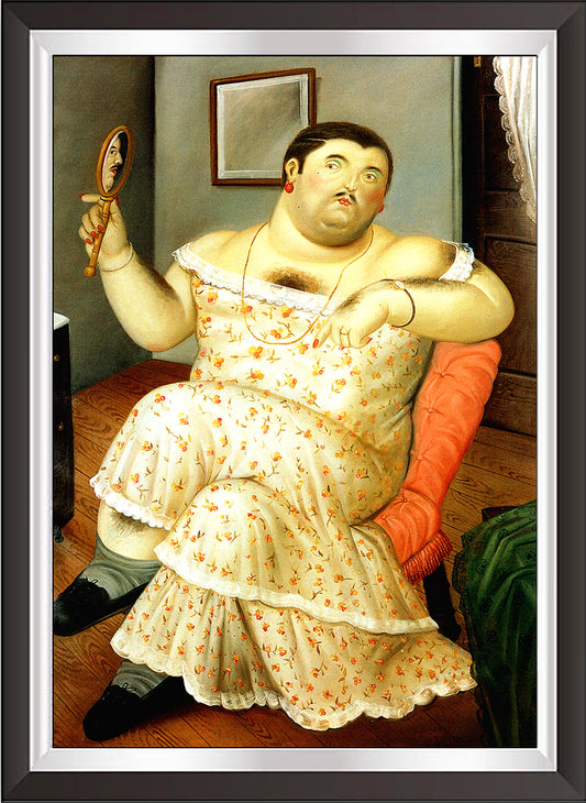 art. m18 Botero Poster Vintage / Il travestimento / Stampa su Carta Artistica Torkon, per arredamento e decorazione casa, ufficio / Vendita Online / Galleria Papiarte ®