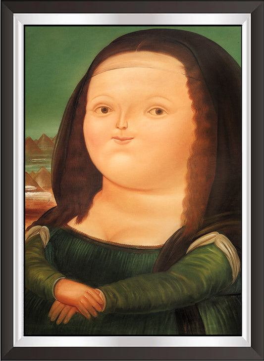 art. m26 Botero Poster Vintage / Monna Lisa / Stampa su Carta Artistica Torkon, per arredamento e decorazione casa, ufficio / Vendita Online / Galleria Papiarte ®