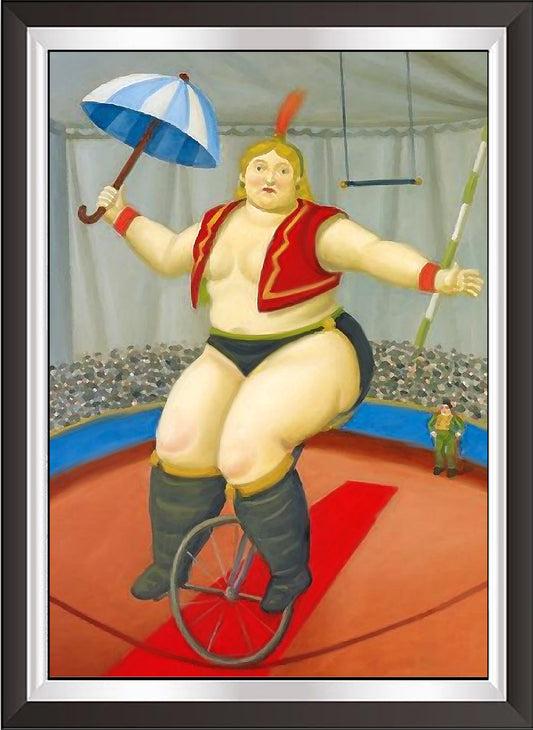 art. m40 Botero Poster Vintage / Il circo / Stampa su Carta Artistica Torkon, per arredamento e decorazione casa, ufficio / Vendita Online / Galleria Papiarte ®