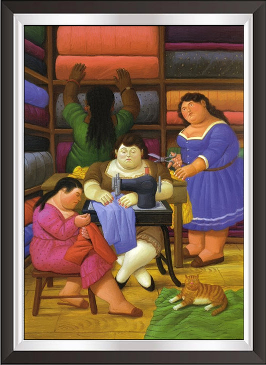 art. m61 Botero Poster Vintage / La sarta / Stampa su Carta Artistica Torkon, per arredamento e decorazione casa, ufficio / Vendita Online / Galleria Papiarte ®