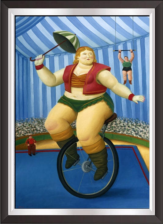 art. m72 Botero Poster Vintage / Il circo / Stampa su Carta Artistica Torkon, per arredamento e decorazione casa, ufficio / Vendita Online / Galleria Papiarte ®