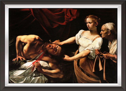 art. n03 Caravaggio / Poster Vintage / Giuditta e Oloferne / Stampa su Carta Artistica Torkon, per arredamento e decorazione casa, ufficio / Vendita Online / Galleria Papiarte ®