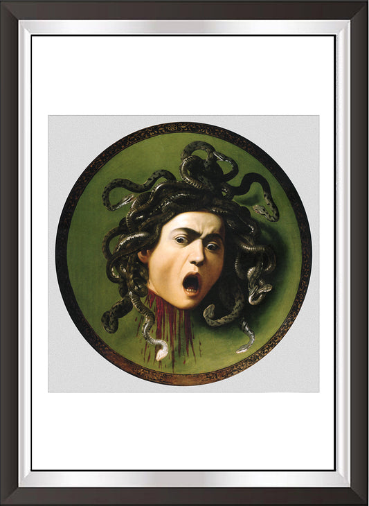 art. n06 Caravaggio / Poster Vintage / Testa di Medusa / Stampa su Carta Artistica Torkon, per arredamento e decorazione casa, ufficio / Vendita Online / Galleria Papiarte ®