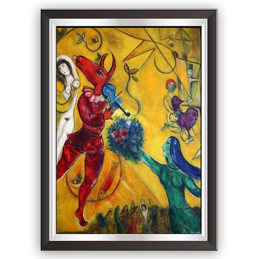 art. p09 Chagall / Poster Vintage / sogno di una notte d'estate / Stampa su Carta Artistica Torkon, per arredamento e decorazione casa, ufficio / Vendita Online / Galleria Papiarte ®