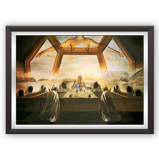 art. q15 Salvador Dali' / Poster Vintage /  Ultima cena / Stampa su Carta Artistica Torkon, per arredamento e decorazione casa, ufficio / Vendita Online / Galleria Papiarte ®