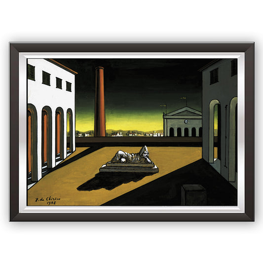 Kunst. r15 Giorgio De Chirico / Vintage-Poster / Die Belohnung der Wahrsagerin / Druck auf Torkon-Kunstpapier, für Heim- und Büroeinrichtung und Dekoration / Online-Verkauf / Galerie Papiarte ®