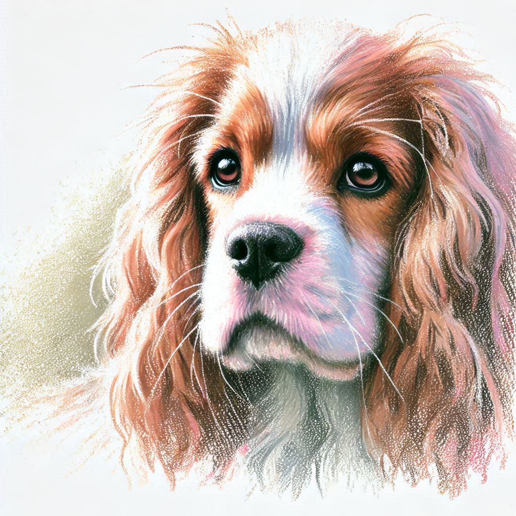 Cane Cocker Spaniel Inglese, Stampa di un mio dipinto a Pastello, Arte STAMPABILE,  illustrazione arte animale, Download Digitale, eseguito da Papiarte® Art. w237a