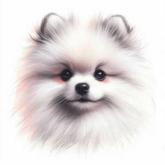 Cane Pomerania, Stampa di un mio dipinto a Pastello, Arte STAMPABILE,  illustrazione arte animale, Download Digitale, eseguito da Papiarte® Art. w241a