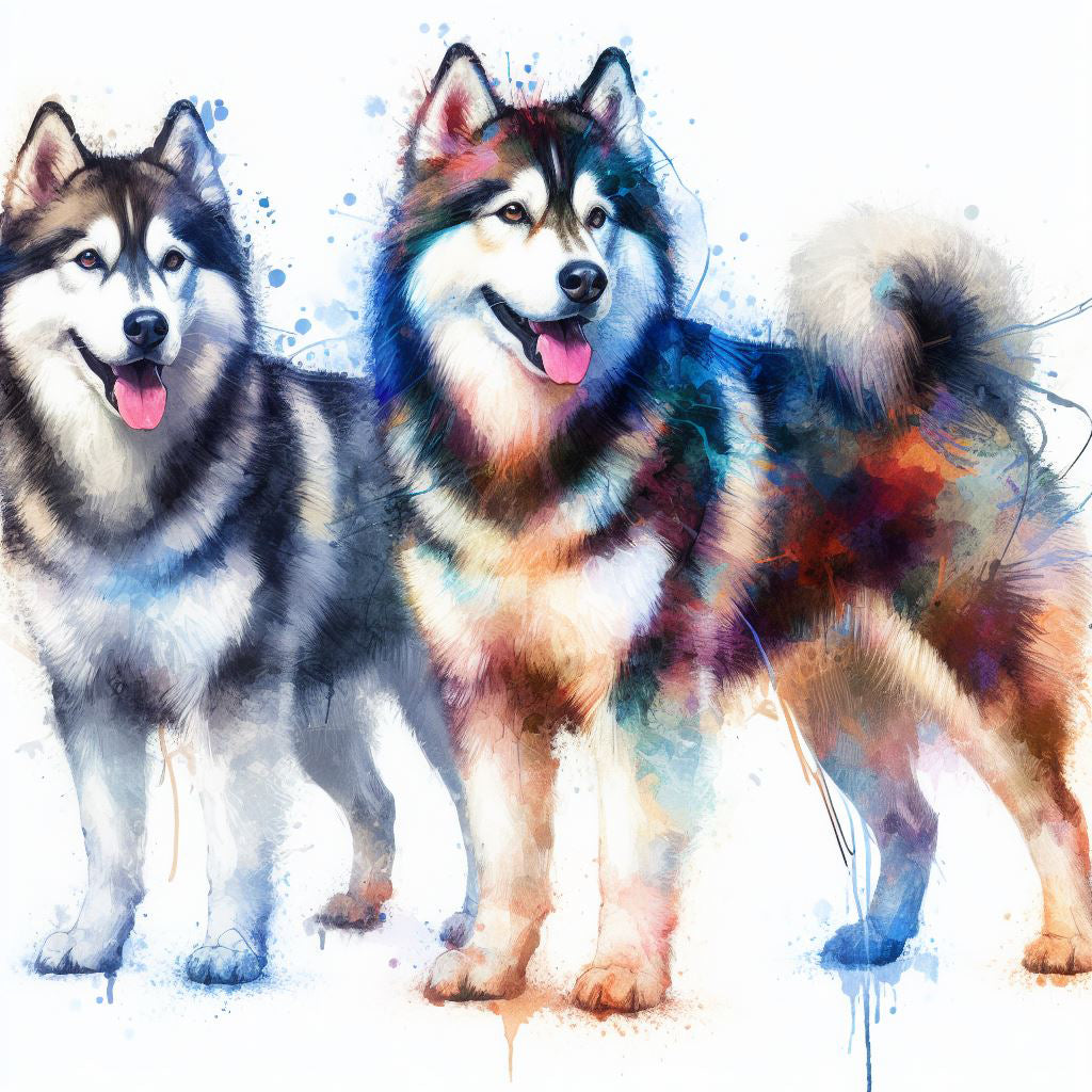 Cane Siberian Husky, Stampa di un mio dipinto a Pastello, Arte STAMPABILE,  illustrazione arte animale, Download Digitale, eseguito da Papiarte® Art. w331c